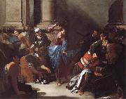 Bernardo Cavallino Christ Driving the Traders from the Temple oil painting on canvas